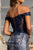 Off-Shoulder Sequin Mermaid Long Evening Gown GL3024