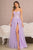 Strapless Embroidered Appliques Glitter Long A-line Gown GL3153