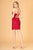 Ruched Bodice Velvet Bodycon Short Dress Leg Slit  GS3087
