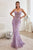 V-Neckline Glitter Embellishment Long Gown J810A