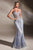 V-Neckline Glitter Embellishment Long Gown J810A