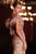 Feathers Off-Shoulder Embroidered Evening Dress J824
