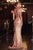 Feathers Off-Shoulder Embroidered Evening Dress J824