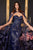 Sweetheart Neckline With Detachable Lace Cape Long Gown J834