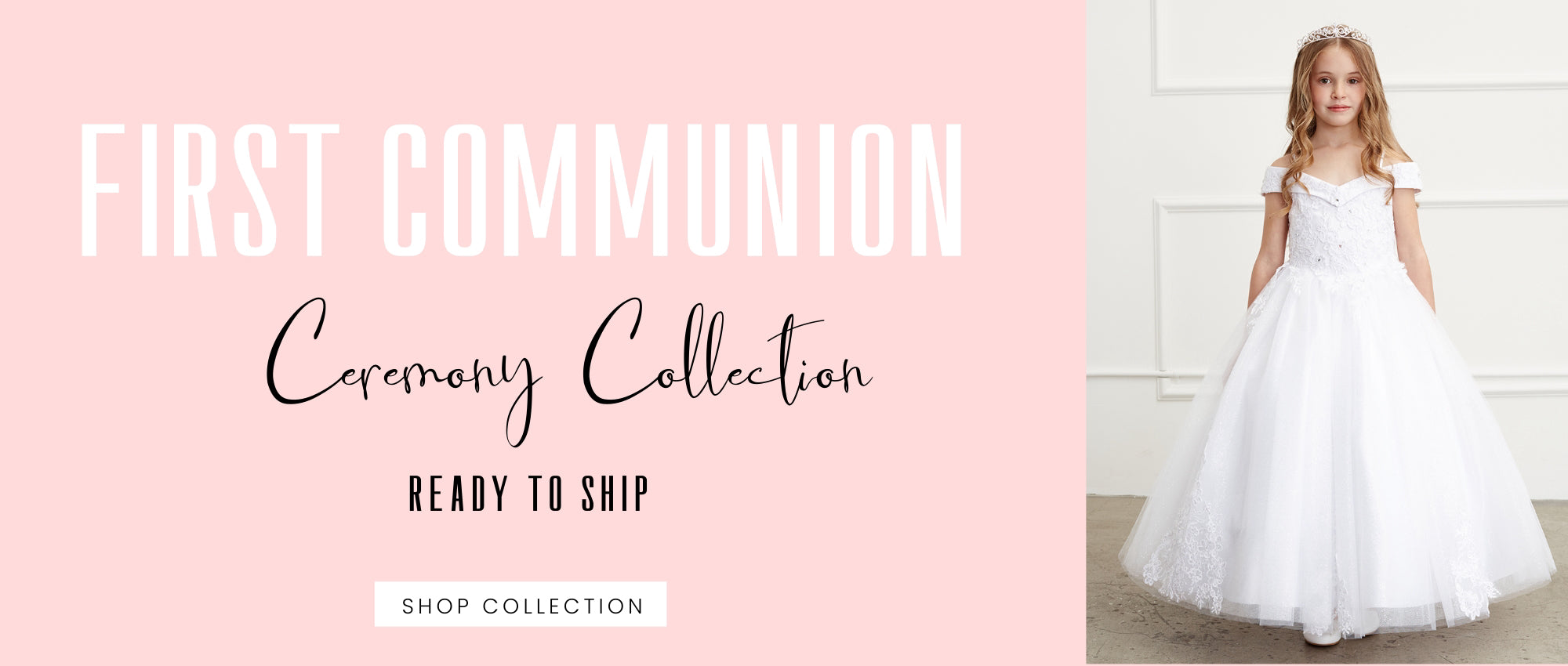 First Communion – Sparkly Gowns