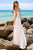 Sleeveless Cowl Neckline Long Satin Wedding Dress 20115