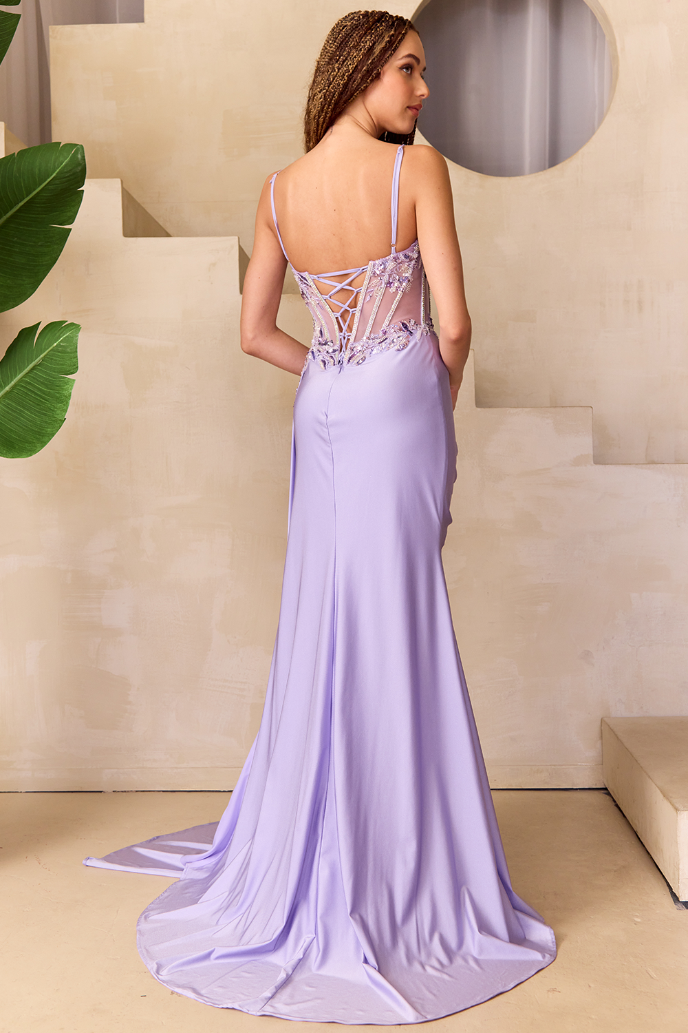 Embellished Corset Prom Dress 2050 8 / Periwinkle (Plum) Embellished Corset Prom Dress 2050 8 / Periwinkle (Plum)