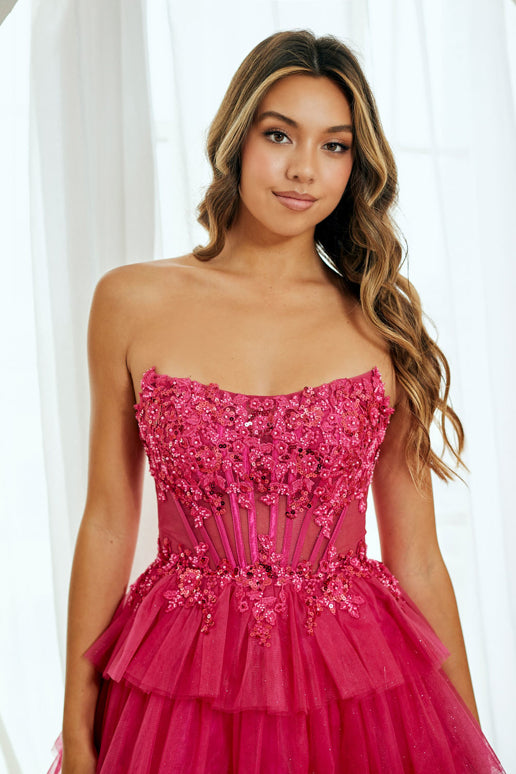 dresses shorts Embellished Short Dress 9066S 10 / Lilac (Thistle)