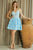 Floral Embroidered Short Dress 2062S