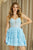Floral Embroidered Short Dress 2062S