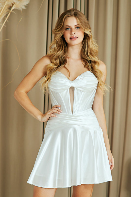 simple wedding dress with sleeves Rachel Allan RB2213 Dress White / 16