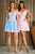 Floral Embroidered Short Dress 2062S