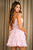 Floral Embroidered Short Dress 2062S
