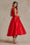 Satin One Shoulder Midi Dress Cocktail JE931 By Nox Anabel