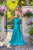 Rhinestone Strapless Gown with starburst JT2679R