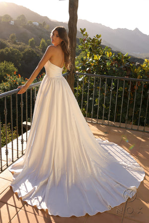 Strapless A-Line Wedding Dress JE1002 by Nox Anabel