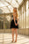 Juliet JT7186A Spaghetti Strap Corset Mini Dress With Voluminous Skirt