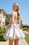Juliet JT7178U Floral Dress With Bow And Volume Skirt