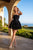 Structured Corset Mini Dress with texture Skirt JT7166H