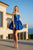 Juliet JT7184U Structured Corset Mini Dress With Voluminous Bubble Skirt - Royal Blue
