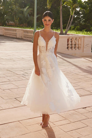 Tea Length Wedding Gown Nox Anabel JE1027