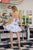 Strapless Printed Chiffon Dress A223 by Nox Anabel