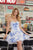 Strapless Printed Chiffon Dress A223 by Nox Anabel
