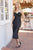 Tea-Length Stretch Satin Dress E203 by Nox Anabel