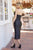 Tea-Length Stretch Satin Dress E203 by Nox Anabel
