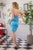 Embroidered Dress with Lace Up Back H187 by Nox Anabel
