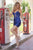 Embroidered Satin Short Dress T140 by Nox Anabel