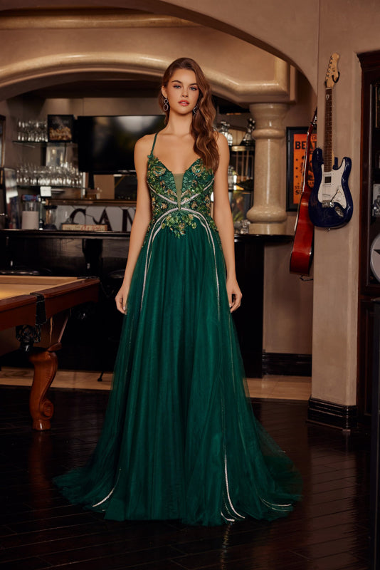 Fit and Flare Tulle Gown by Nox Anabel G1795 Sparkly Gowns Fit and Flare Tulle Gown by Nox Anabel G1795 Sparkly Gowns
