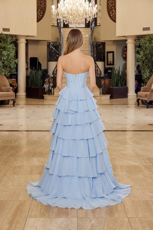 Multi Layered Long Ball Gown Sequined Nox Anabel Y1806 Sparkly Gowns Multi Layered Long Ball Gown Sequined Nox Anabel Y1806 Sparkly Gowns
