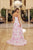 Floral Multi Layered Long Ball Gown Sequined  Nox Anabel A1752