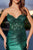 Strapless V Neckline Beading Applique Prom Dress Nox Anabel E1907