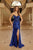 Strapless V Neckline Beading Applique Prom Dress Nox Anabel E1907