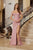 Off-the-shoulder Glitter Satin Nox H1879