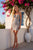 Nox Anabel F7138 Elegant Strapless Mini Dress - Silver & Nude