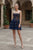 Nox Anabel G7043 Sequin Corset Tiered Ruffle Mini Dress - Navy Blue