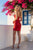 Nox Anabel R7067 Beaded Corset Satin Ruched Mini Dress