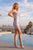 Nox Anabel T7105 Floral Strapless Satin Cocktail Mini Dress