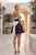 Nox Anabel T7106 Strapless Polka Dot A Line Mini Dress Back Bow
