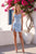 Nox Anabel T7117 Beaded Corset Satin Mini Cocktail Dress - Periwinkle
