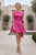 Nox Anabel Y7001 Sleeveless Bow Accent Back Mini A Line Satin Dress - Barbie Pink