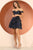 Ruffle Skirt Sequins Cocktail Dress 1051