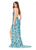 Ashley Lauren 11283 Halter Evening Gown with Sequin Motif