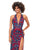 Ashley Lauren 11283 Halter Evening Gown with Sequin Motif
