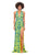 Ashley Lauren 11283 Halter Evening Gown with Sequin Motif