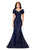 Ashley Lauren 11300 Off Shoulder Satin Evening Gown