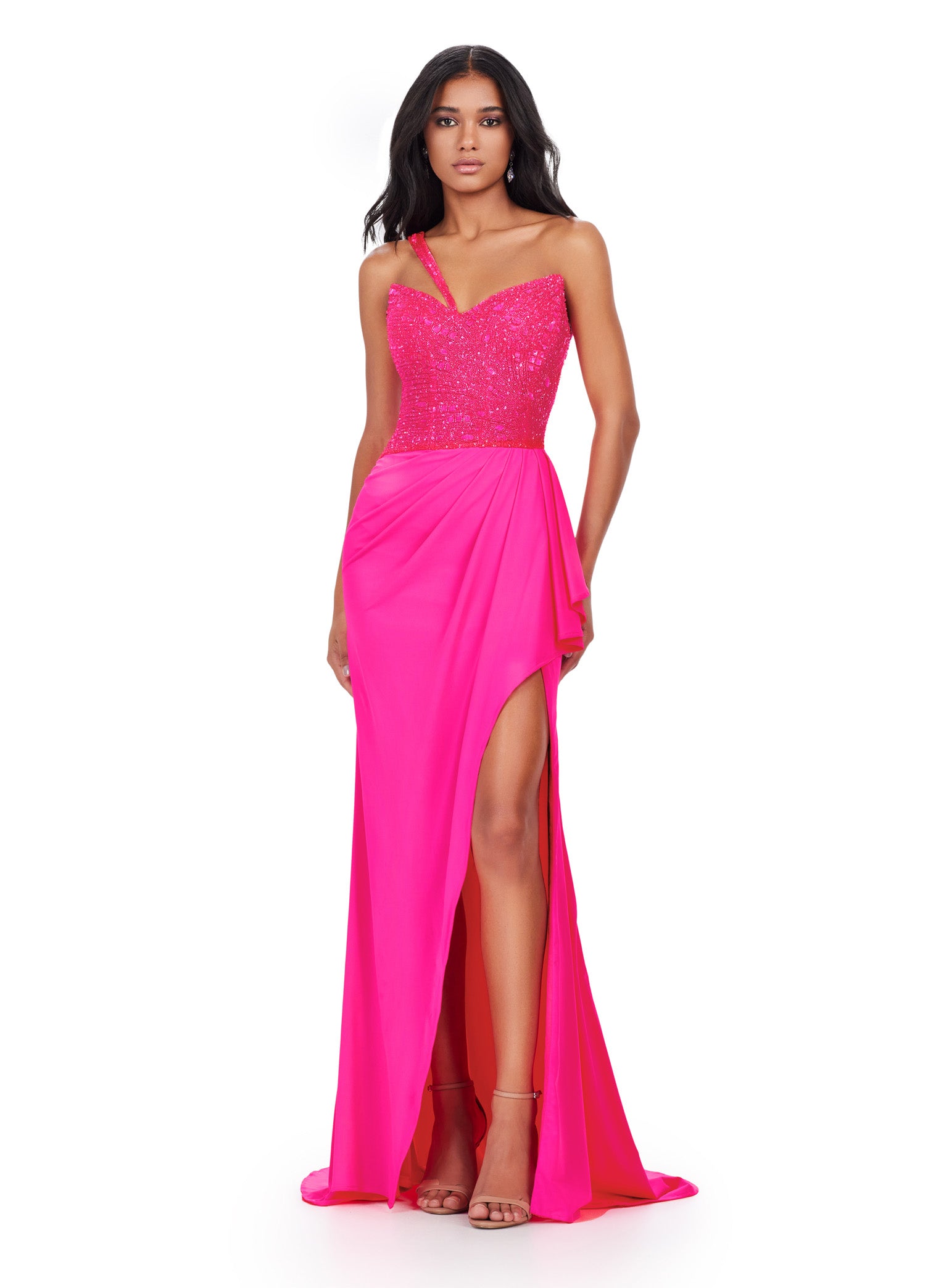 Ashley Lauren 11454 ON SALE SIZE 14 Black One Shoulder Evening Gown 14 / Red Ashley Lauren 11454 ON SALE SIZE 14 Black One Shoulder Evening Gown 14 / Red